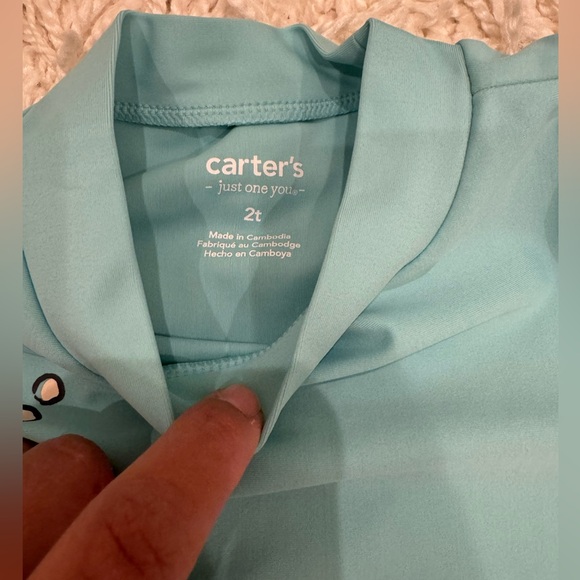 Carter’s rash guard & swim trunks set. 2T. Octopus design. - Picture 3 of 4